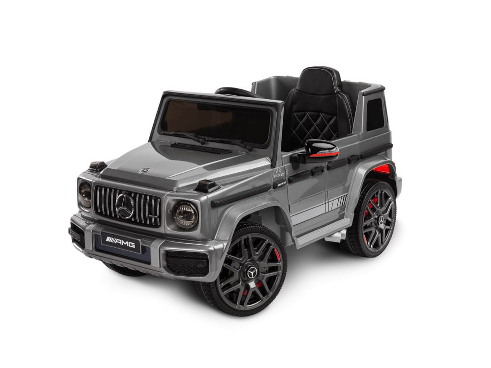 Mercedes G63 Amg, 12 Volt Kinderauto Met Lithium Accu, Rubberen Banden, Leder Zitting En Meer