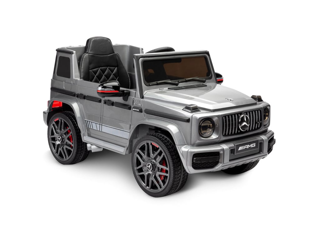 Mercedes G63 Amg, 12 Volt Kinderauto Met Lithium Accu, Rubberen Banden, Leder Zitting En Meer