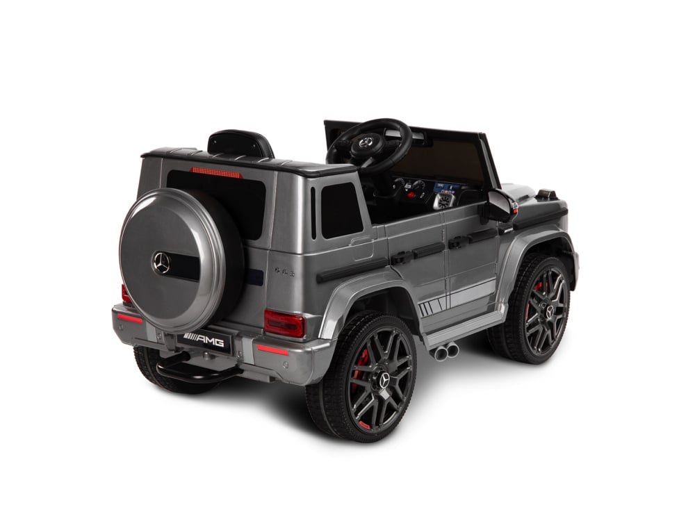 Mercedes G63 Amg, 12 Volt Kinderauto Met Lithium Accu, Rubberen Banden, Leder Zitting En Meer