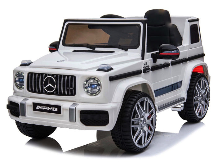 Mercedes G63 Amg, 12 Volt Kinderauto Met Lithium Accu, Rubberen Banden, Leder Zitting En Meer