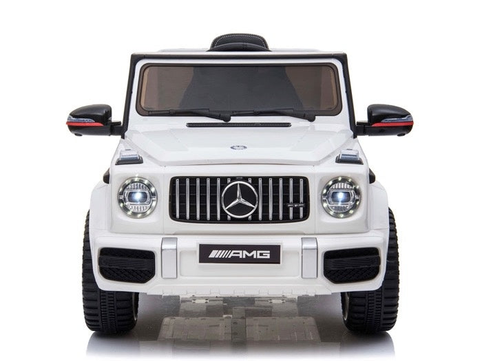 Mercedes G63 Amg, 12 Volt Kinderauto Met Lithium Accu, Rubberen Banden, Leder Zitting En Meer
