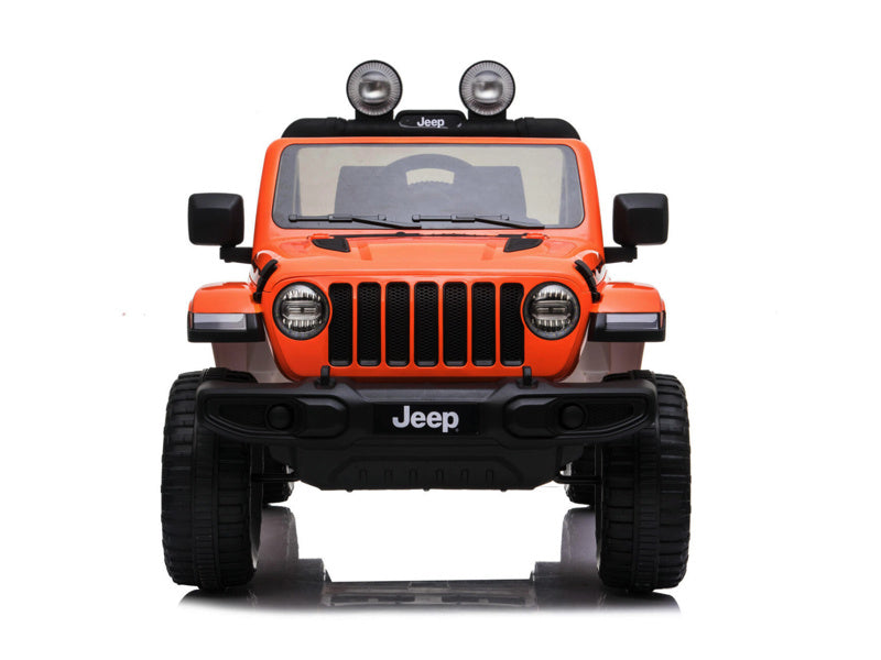 Jeep Wrangler Rubicon, 12V Kinderauto Met Lithium Accu, Rubberen Banden, Leder Zitje