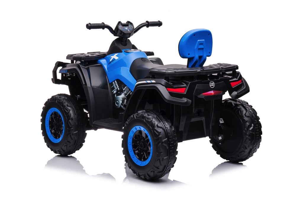 24 Volt Lithium Elektrische Quad, 4 Motoren, Rubberen Banden, Leder Zitting En Meer!