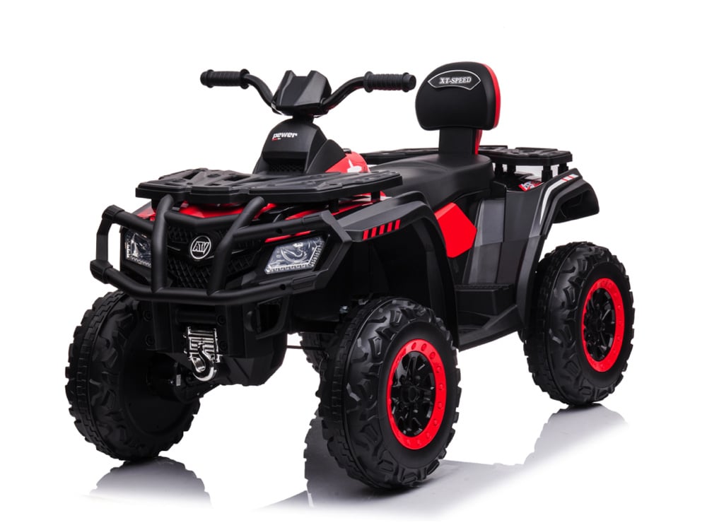 24 Volt Lithium Elektrische Quad, 4 Motoren, Rubberen Banden, Leder Zitting En Meer!